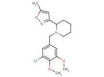 1-(3-chloro-4,5-dimethoxybenzyl)-2-(5-methylisoxazol-3-yl)piperidine