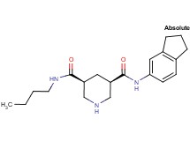 (3S,5R)-N-butyl-N'-(2,3-dihydro-1H-inden-5-yl)-3,5-piperidinedicarboxamide