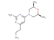(2-{6-[(2R*,6S*)-2,6-dimethylmorpholin-4-yl]-2-methylpyrimidin-4-yl}ethyl)amine
