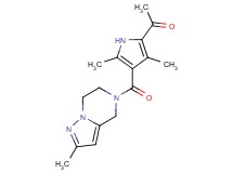 1-{3,5-dimethyl-4-[(2-methyl-6,7-dihydropyrazolo[1,5-a]pyrazin-5(4H)-yl)carbonyl]-1H-pyrrol-2-yl}ethanone