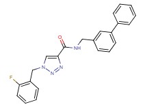N-(3-biphenylylmethyl)-1-(2-fluorobenzyl)-1H-1,2,3-triazole-4-carboxamide
