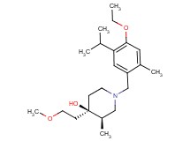 (3R*,4R*)-1-(4-ethoxy-5-isopropyl-2-methylbenzyl)-4-(2-methoxyethyl)-3-methylpiperidin-4-ol