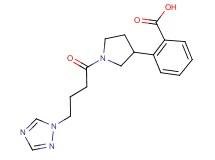 2-{1-[4-(1H-1,2,4-triazol-1-yl)butanoyl]-3-pyrrolidinyl}benzoic acid