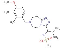 N-{1-[7-(4-methoxy-2,3-dimethylbenzyl)-6,7,8,9-tetrahydro-5H-[1,2,4]triazolo[4,3-d][1,4]diazepin-3-yl]-2-methylpropyl}methanesulfonamide