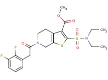 methyl 2-[(diethylamino)sulfonyl]-6-[(2,3-difluorophenyl)acetyl]-4,5,6,7-tetrahydrothieno[2,3-c]pyridine-3-carboxylate