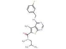 4-[(3-fluorobenzyl)amino]-N-isobutyl-N,5-dimethylthieno[2,3-d]pyrimidine-6-carboxamide