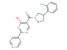 5-{[3-(2-chlorophenyl)pyrrolidin-1-yl]carbonyl}-2-pyridin-4-ylpyrimidin-4-ol
