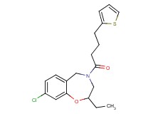 8-chloro-2-ethyl-4-[4-(2-thienyl)butanoyl]-2,3,4,5-tetrahydro-1,4-benzoxazepine