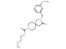 2-methoxyethyl 2-(3-methoxybenzyl)-3-oxo-2,8-diazaspiro[4.5]decane-8-carboxylate