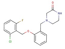 4-{2-[(2-chloro-6-fluorobenzyl)oxy]benzyl}piperazin-2-one
