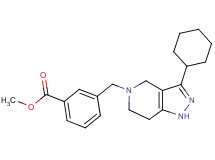 methyl 3-[(3-cyclohexyl-1,4,6,7-tetrahydro-5H-pyrazolo[4,3-c]pyridin-5-yl)methyl]benzoate