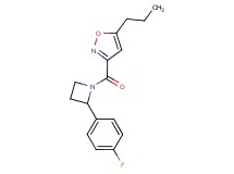 3-{[2-(4-fluorophenyl)-1-azetidinyl]carbonyl}-5-propylisoxazole