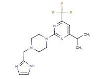 2-[4-(1H-imidazol-2-ylmethyl)-1-piperazinyl]-4-isopropyl-6-(trifluoromethyl)pyrimidine