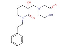 4-{[3-hydroxy-2-oxo-1-(2-phenylethyl)piperidin-3-yl]methyl}piperazin-2-one
