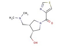 [(3R*,4R*)-4-[(dimethylamino)methyl]-1-(1,3-thiazol-4-ylcarbonyl)pyrrolidin-3-yl]methanol