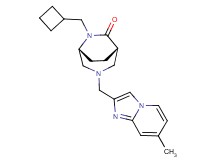 (1S*,5R*)-6-(cyclobutylmethyl)-3-[(7-methylimidazo[1,2-a]pyridin-2-yl)methyl]-3,6-diazabicyclo[3.2.2]nonan-7-one
