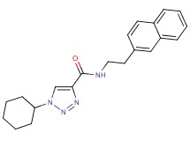 1-cyclohexyl-N-[2-(2-naphthyl)ethyl]-1H-1,2,3-triazole-4-carboxamide