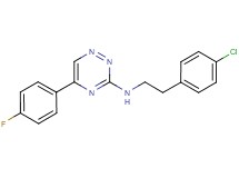 N-[2-(4-chlorophenyl)ethyl]-5-(4-fluorophenyl)-1,2,4-triazin-3-amine