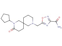 5-[(8-cyclopentyl-9-oxo-2,8-diazaspiro[5.5]undec-2-yl)methyl]-1,2,4-oxadiazole-3-carboxamide