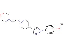 4-{2-[4-[1-(4-methoxyphenyl)-1H-pyrazol-4-yl]-3,6-dihydropyridin-1(2H)-yl]ethyl}morpholine