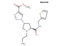 methyl 1-((3R,5S)-1-propyl-5-{[(2-thienylmethyl)amino]carbonyl}-3-pyrrolidinyl)-1H-1,2,3-triazole-4-carboxylate