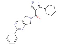 6-[(3-cyclohexyl-1H-pyrazol-4-yl)carbonyl]-2-phenyl-6,7-dihydro-5H-pyrrolo[3,4-d]pyrimidine