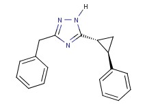 3-benzyl-5-[(1R*,2R*)-2-phenylcyclopropyl]-1H-1,2,4-triazole