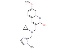 3-({cyclopropyl[(1-methyl-1H-imidazol-2-yl)methyl]amino}methyl)-7-methoxy-2-quinolinol