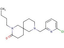 2-butyl-8-[(6-chloro-2-pyridinyl)methyl]-2,8-diazaspiro[5.5]undecan-3-one