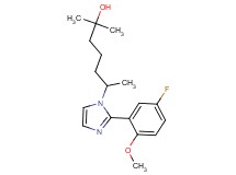 6-[2-(5-fluoro-2-methoxyphenyl)-1H-imidazol-1-yl]-2-methylheptan-2-ol