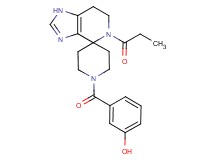 3-[(5-propionyl-1,5,6,7-tetrahydro-1'H-spiro[imidazo[4,5-c]pyridine-4,4'-piperidin]-1'-yl)carbonyl]phenol