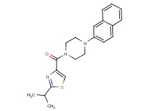 1-[(2-isopropyl-1,3-thiazol-4-yl)carbonyl]-4-(2-naphthyl)piperazine