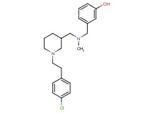 3-{[({1-[2-(4-chlorophenyl)ethyl]-3-piperidinyl}methyl)(methyl)amino]methyl}phenol