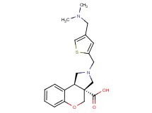 (3aR*,9bR*)-2-({4-[(dimethylamino)methyl]-2-thienyl}methyl)-1,2,3,9b-tetrahydrochromeno[3,4-c]pyrrole-3a(4H)-carboxylic acid