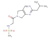 N-[2-(2-isobutyl-5,7-dihydro-6H-pyrrolo[3,4-d]pyrimidin-6-yl)-2-oxoethyl]methanesulfonamide