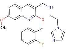 ({2-[(2-fluorobenzyl)oxy]-7-methoxy-3-quinolinyl}methyl)[2-(1H-imidazol-1-yl)ethyl]amine