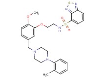 N-[2-(2-methoxy-5-{[4-(2-methylphenyl)-1-piperazinyl]methyl}phenoxy)ethyl]-2,1,3-benzothiadiazole-4-sulfonamide