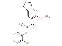 N-[(2-chloro-3-pyridinyl)methyl]-2-methoxy-N-methyl-6,7-dihydro-5H-cyclopenta[b]pyridine-3-carboxamide