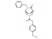 (1S*,5R*)-6-benzyl-3-{[4-(hydroxymethyl)phenyl]acetyl}-3,6-diazabicyclo[3.2.2]nonan-7-one