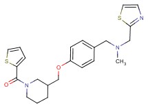 N-methyl-1-(1,3-thiazol-2-yl)-N-(4-{[1-(2-thienylcarbonyl)-3-piperidinyl]methoxy}benzyl)methanamine