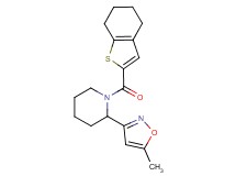 2-(5-methyl-3-isoxazolyl)-1-(4,5,6,7-tetrahydro-1-benzothien-2-ylcarbonyl)piperidine