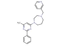 1-(6-methyl-2-phenyl-4-pyrimidinyl)-4-(3-pyridinylmethyl)-1,4-diazepane