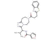 N-(1-{7-[3-(1,3-benzothiazol-2-yl)propanoyl]-6,7,8,9-tetrahydro-5H-[1,2,4]triazolo[4,3-d][1,4]diazepin-3-yl}-2-methylpropyl)-3-furamide