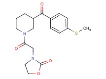 3-(2-{3-[4-(methylthio)benzoyl]-1-piperidinyl}-2-oxoethyl)-1,3-oxazolidin-2-one