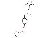 2-(3,5-dimethyl-1H-pyrazol-4-yl)-N-methyl-N-[4-(2-oxo-2-pyrrolidin-1-ylethoxy)benzyl]ethanamine
