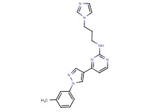 N-[3-(1H-imidazol-1-yl)propyl]-4-[1-(3-methylphenyl)-1H-pyrazol-4-yl]-2-pyrimidinamine trifluoroacetate