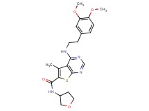 4-{[2-(3,4-dimethoxyphenyl)ethyl]amino}-5-methyl-N-(tetrahydro-3-furanyl)thieno[2,3-d]pyrimidine-6-carboxamide