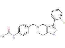 N-(4-{[3-(2-fluorophenyl)-1,4,6,7-tetrahydro-5H-pyrazolo[4,3-c]pyridin-5-yl]methyl}phenyl)acetamide