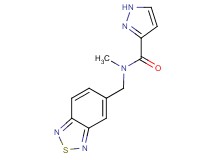 N-(2,1,3-benzothiadiazol-5-ylmethyl)-N-methyl-1H-pyrazole-3-carboxamide