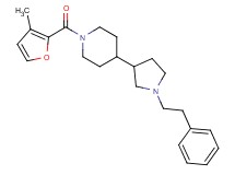 1-(3-methyl-2-furoyl)-4-[1-(2-phenylethyl)-3-pyrrolidinyl]piperidine